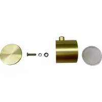 Saniclear Brass omstelknop opbouw regendouche