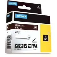 Dymo 1805424 Tape Wit op bruin (24 mm)
