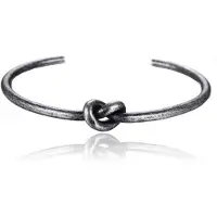 Cilla Jewels Zwarte Edelstaal Damesarmband met Knoop