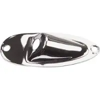 Yellow Parts EZ1136 Jack Cover Chrome gitaarschakelaar/-output