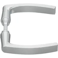 Axa Deurkruk Blokmodel 6164 - Zwaar - Zilverkleurig - Deurdikte 48-68mm