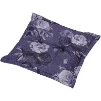 Madison hocker tuinkussen Denim flower 50x50 cm - blauw