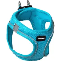 Topmast Airmesh Hondentuig - Click & Go - Turquoise - XS - Reflecterend - Harnas Hond - Hondentuigje - Hondenharnas - Voor Puppy, Kleine, Medium en Grote Hond