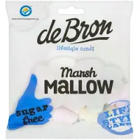 De Bron 12x De Bron Suikervrije Marshmellow 75 Gr