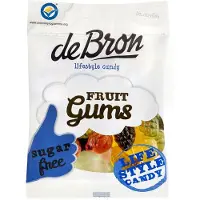 De Bron 6x Suikervrije Fruit Gums 100 Gr