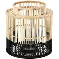 Broste Copenhagen Alde lantaarn bamboe/glas - Ø38,5XH40CM