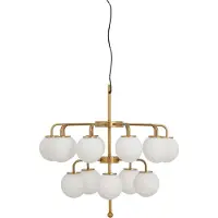Nordal Palma kroonluchter wit/goud - 19401
