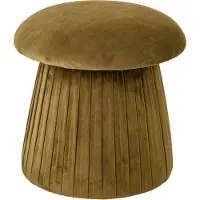 Bloomingville Roberta Poef, Bruin, Polyester
