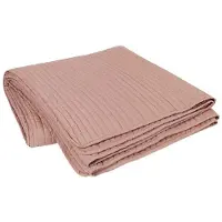 Broste Copenhagen Sena bedsprei - antler dusty purple