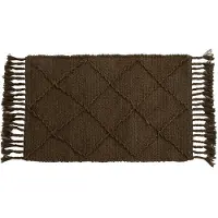 Nordal Jutan Vloerkleed S bruin/groen 60x90cm