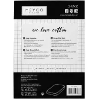 Meyco Baby Uni hoeslaken juniorbed - 2-pack - white - 70x140/150cm