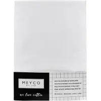 Meyco Baby waterdicht hoeslaken juniorbed - white - 70x140/150cm
