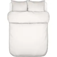 Marc O'Polo Dekbedovertrek Tove White Percal-240 x 200 / 220 cm | Lits-Jumeaux
