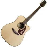 Takamine P5DC elektrisch-akoest. dreadnought westerngitaar cutaway naturel