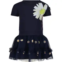 Le Chic SQUIDIE C302-7877 - Meisjes Jurkje - Bloem-print met tule - Maat 98