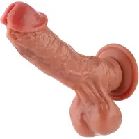 Hismith Premium Realistische Dildo KlicLok en Zuignap 22 CM Beige