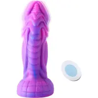 Hismith Premium Vibrerend Rhino Fantasy Dildo inclusief Afstandsbediening KlicLok en Zuignap 20 CM