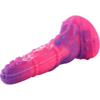Hismith Premium Anaal Fantasy Dildo KlicLok en Zuignap 22 CM Purple-Pink