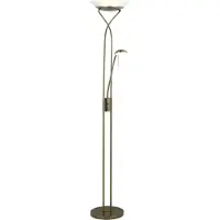 Brilliant G93036/31 Ollie Staanlamp Antiek Messing - 26W/1600LM/3000K