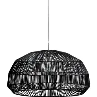 Ay Illuminate Hanglamp Nama 1 zwart rotan ø72cm