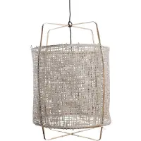 Ay Illuminate Hanglamp Z1 bamboe grijs karton ø67x100cm