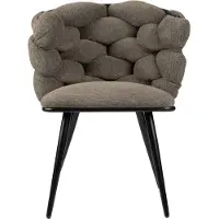 Pole to Pole Eetkamerstoel Rock | polyester bruin 63x77x64 cm eetkamerstoelen | NADUVI