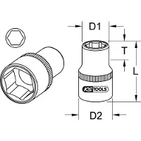 Ks Tools 918.1215 Steeksleutelelement