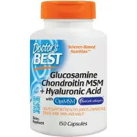 Doctors Best - Glucosamine Chondroïtine MSM + Hyaluronzuur - 150 capsules