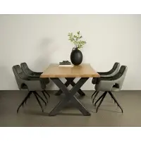 Tower Living Xara Live-edge dining table 180x90 - top 5 (Naturel, 180x90x78cm)