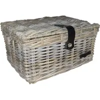 Wicked kratmand L grijs met klep (45x33x24)
