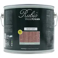 Rubio Monocoat WoodCream - Waxcrème in 1 Laag voor Verticaal Buitenhout - Creamy White, 2,5 l