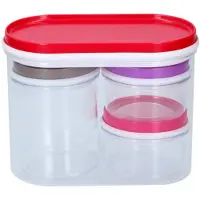 Alpina Kitchen & Home Alpina Opbergdozen 4 stuks Transparant (1016061)