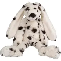 Happy horse Konijn Richie Knuffel 28cm - Special (wit/zwart) - Baby knuffel