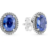 Pandora Oorbellen, Oorbellen Sparkling Statement Halo, (Sterling zilver 925)