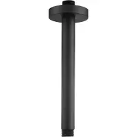 Ben Round Plafond douchearm 15cm gestructureerd zwart