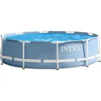 Intex Round Above Ground Prisma Frame Range Pool Grijs 305 x 76 cm