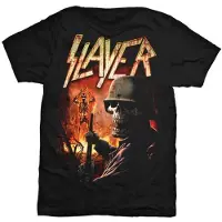 Rock Off Slayer Torch Mens Black T Shirt: Small