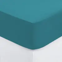 Atmosphera Hoeslaken katoen 160x200cm - Turquoise