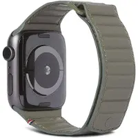 Decoded Traction Leather Apple Watch 42 / 41 / 40 Mm Bandje Groen