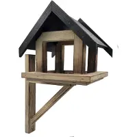Garden Spirit Voederhuisje Muurvoederhuis Gevlamd Hout - - 202792 - Vogelvoederhuisje voor Vogels