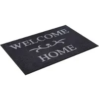 Kleen-Tex Wash & Dry "Welcome Home Anthrazit" - 50 x 75 cm