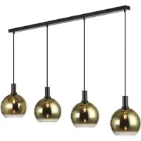 Freelight Gradiente - Hanglamp - 4 x 20cm - Goud - Zwart