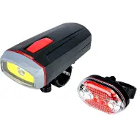 HBS Bg-666 Fietslampenset - Led - Waterdicht En Batterijgevoed
