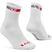 Gripgrab - Classic Regular Cut Zomer Fietssokken 1 Paar Coolmax Wielersport Sokken - Wit - Unisex - Maat M (41-44)