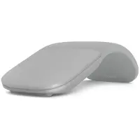 Microsoft Surface Arc Mouse, geschikt voor zowel rechtshandigen als linkshandigen, blauw, Bluetooth, zilver