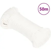 vidaXL Boottouw 5 mm 50 m polypropyleen volwit