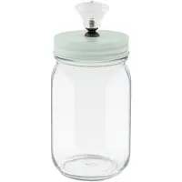 Clayre & Eef Transparente Voorraadpot Ø 8*16 cm / 350 ml 6GL1989