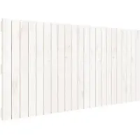 vidaXL Wandhoofdbord 140x3x60 cm massief grenenhout wit
