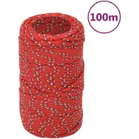 Super Merchant Boottouw 2 mm 100 m polypropyleen rood