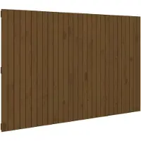 vidaXL Wandhoofdbord 185x3x110 cm massief grenenhout honingbruin